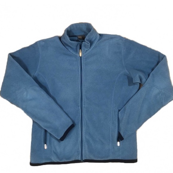 Nike Therma Fit Full Zip Mock Neck Fleece Blue Small - Picture 1 of 11